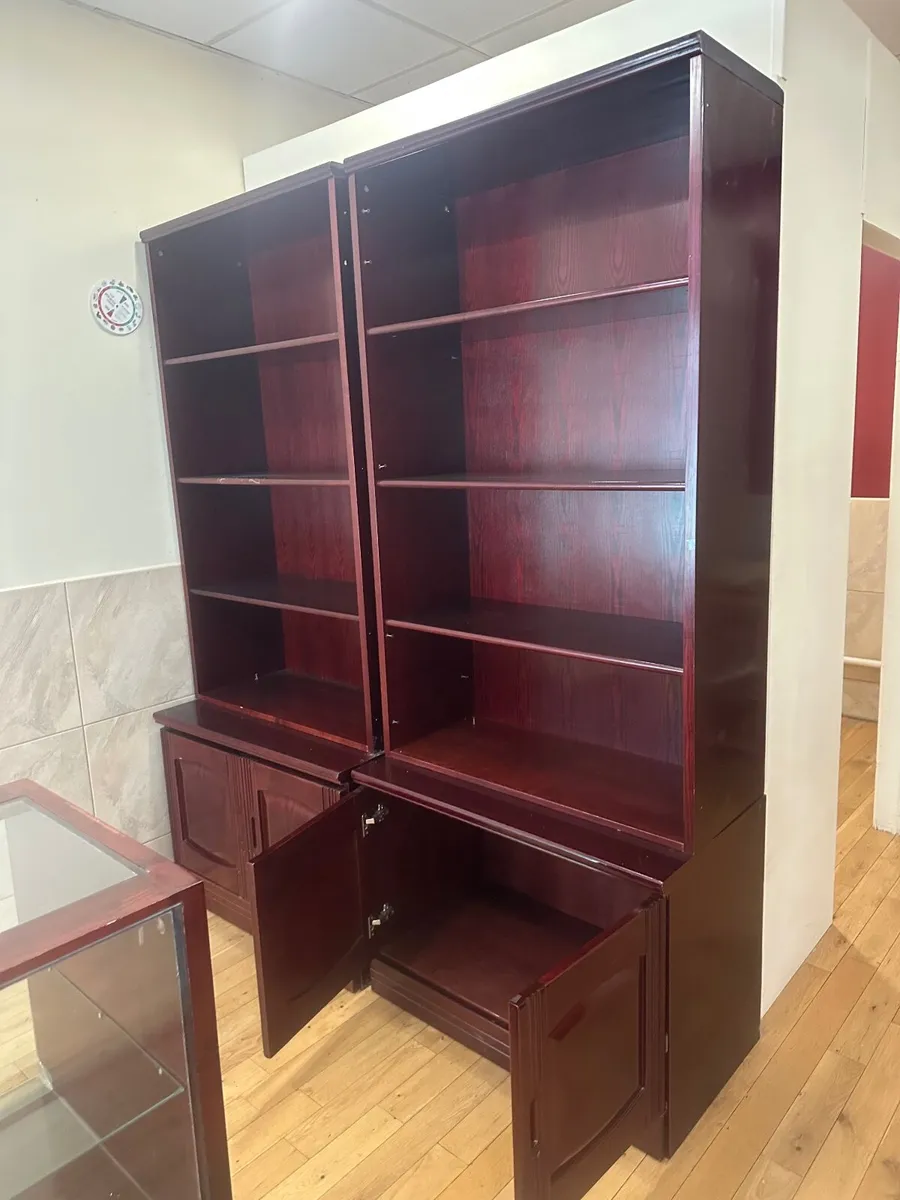Premium Mahogany Display Cabinets & Glass Units - Image 2