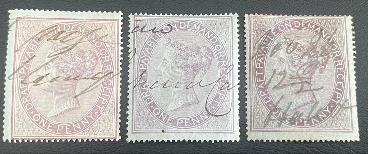 British 1850-80’s Fiscal stamp lot - Image 3