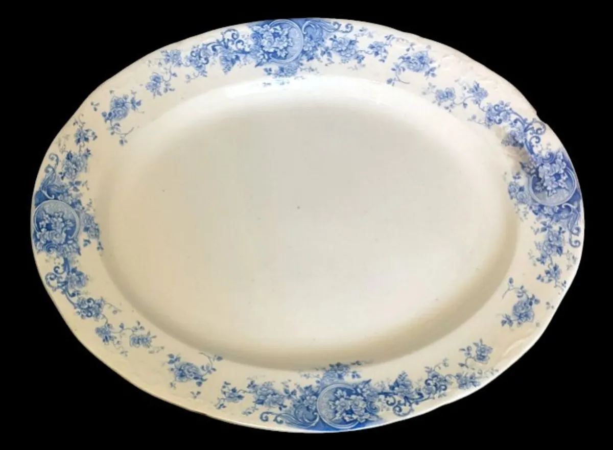 Antique French Ironstone Serving Platter - Image 1