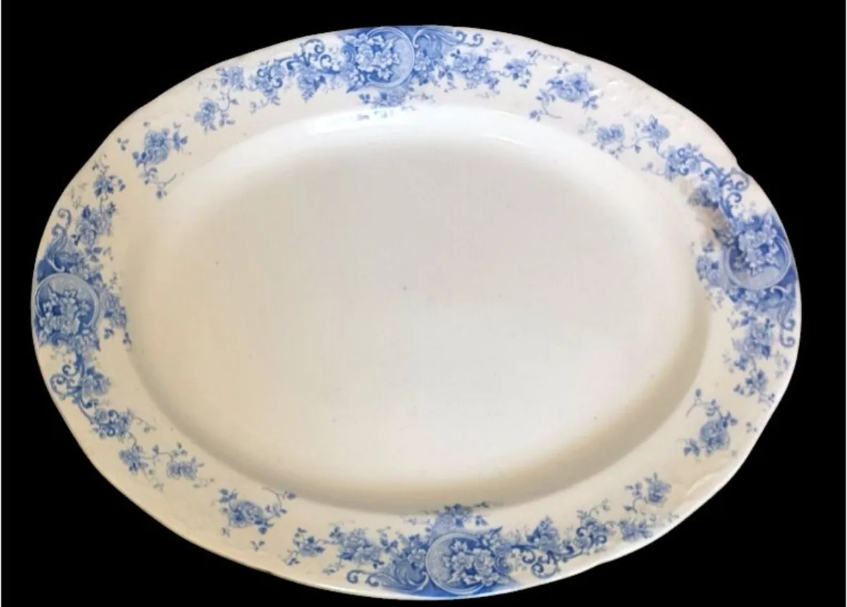 Antique French Ironstone Serving Platter - Image 2