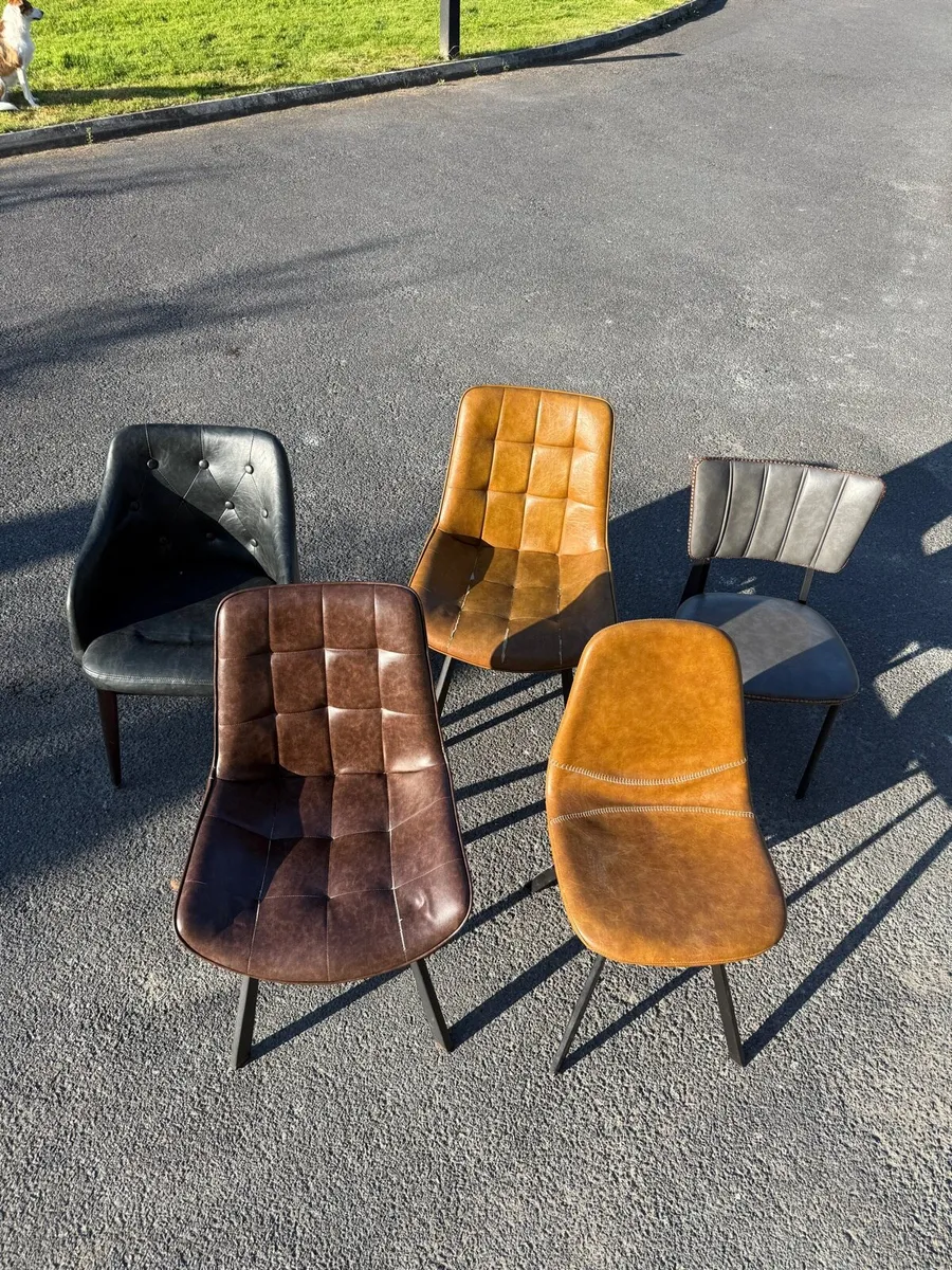 Leather Restaurant Chairs - Image 1