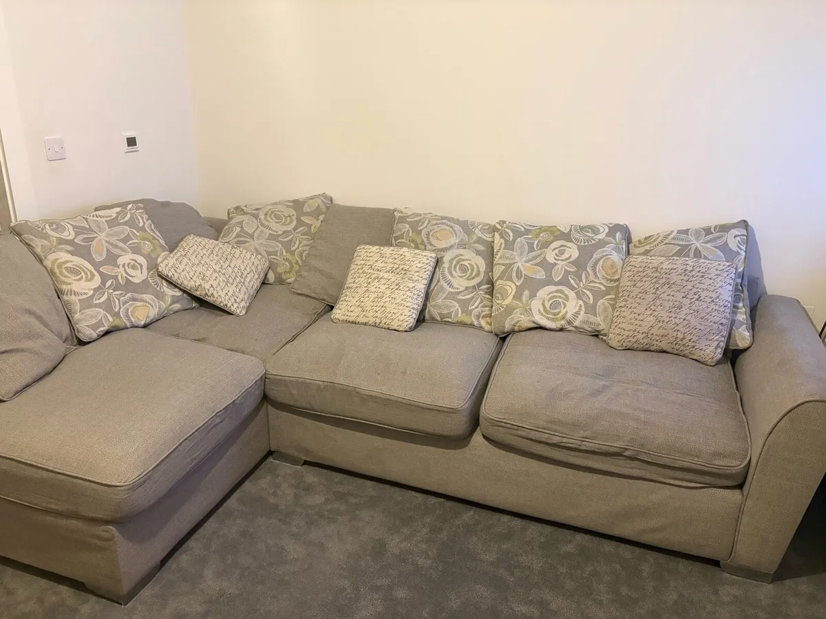 Harvey Norman Large Grey Corner Sofa - Image 3