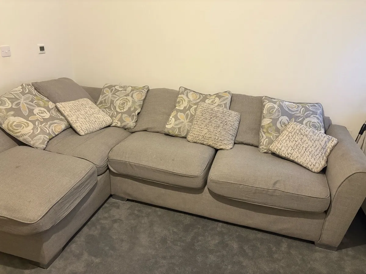 Harvey Norman Large Grey Corner Sofa - Image 2
