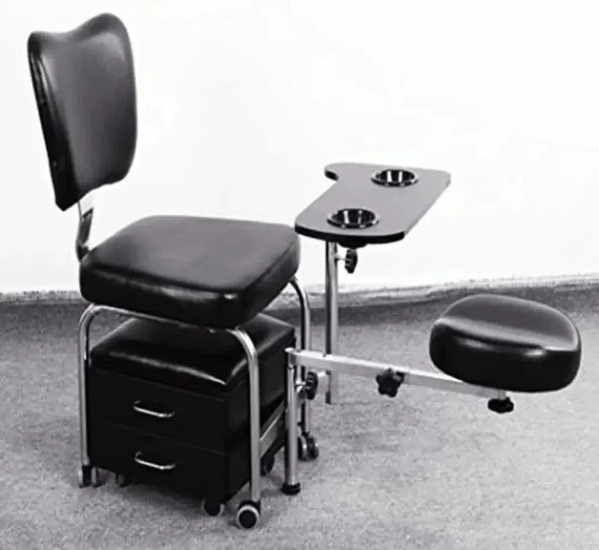 Manicure Pedicure Nail Station Chair Desk Stool - Image 4