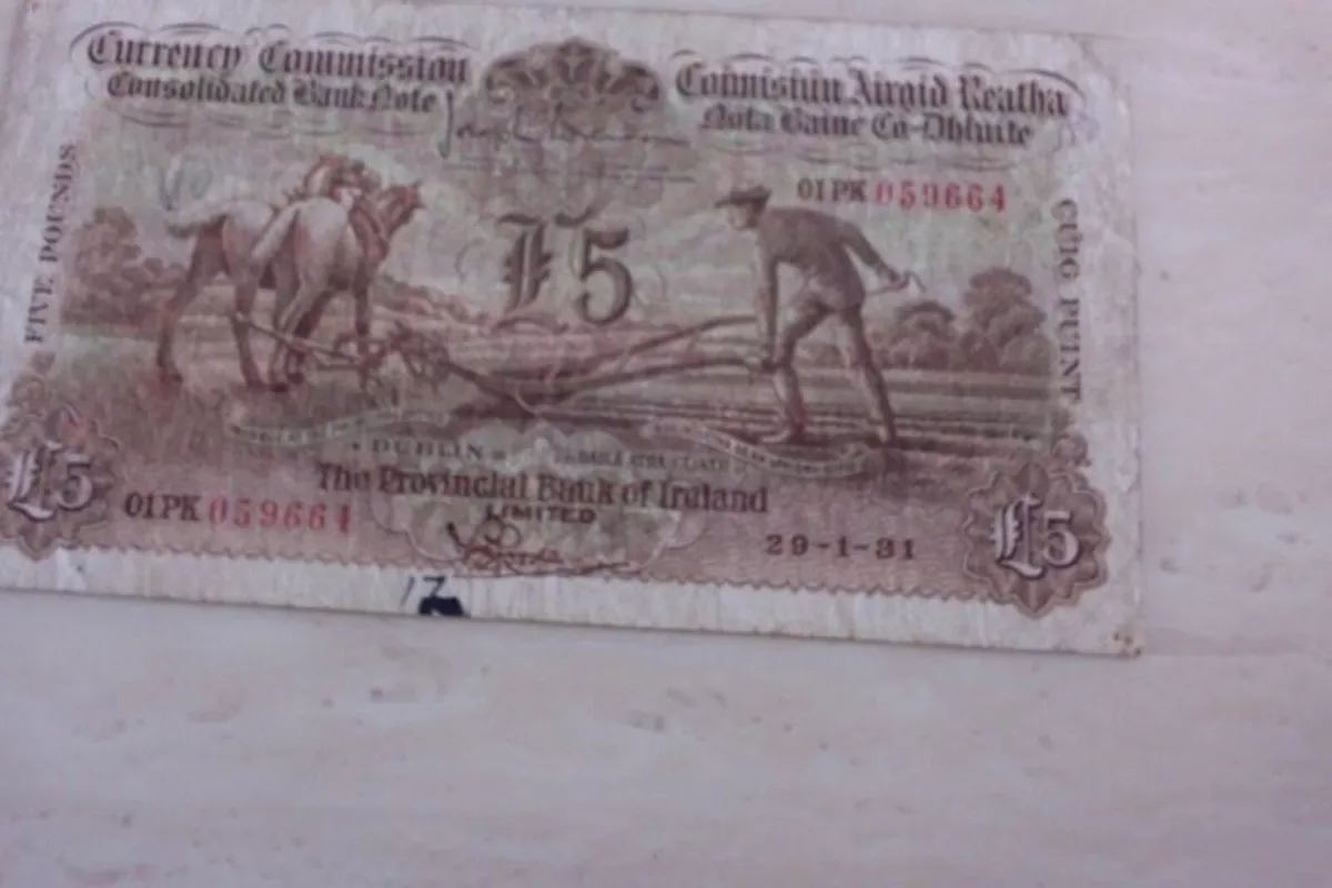£5 ploughmans note - Image 1