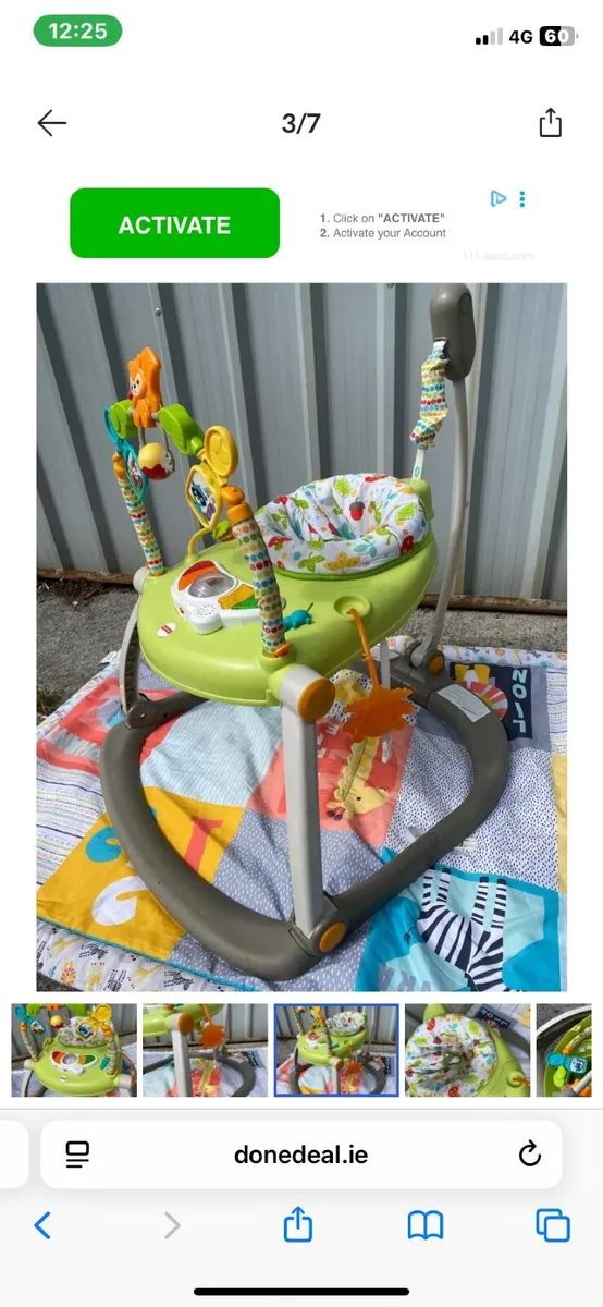 Baby activity centre jumperoo - Image 1