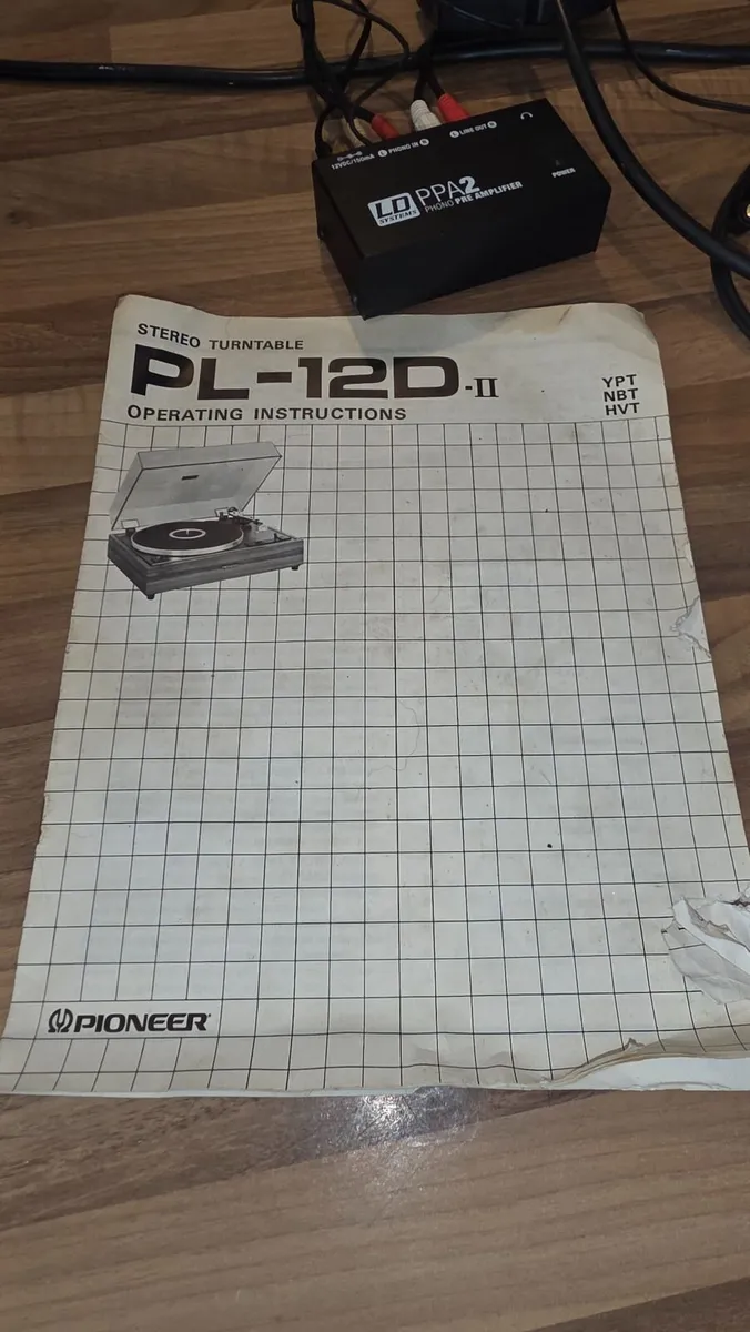 PIONEER PL-12D II TURNTABLE RECORD PLAYER CLASSIC - Image 2