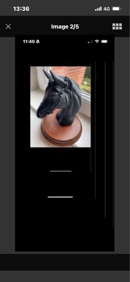 Vintage Horse Head Display - Image 1
