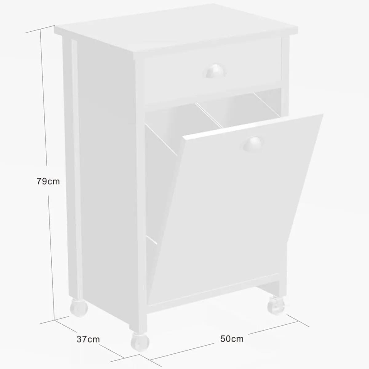 Kitchen Trolley with Waste Separation System - Image 3
