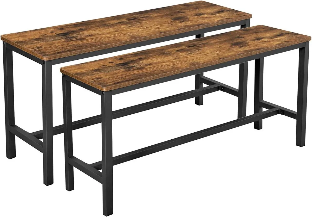 Table Benches Industrial Style (Set of 2) - Image 1