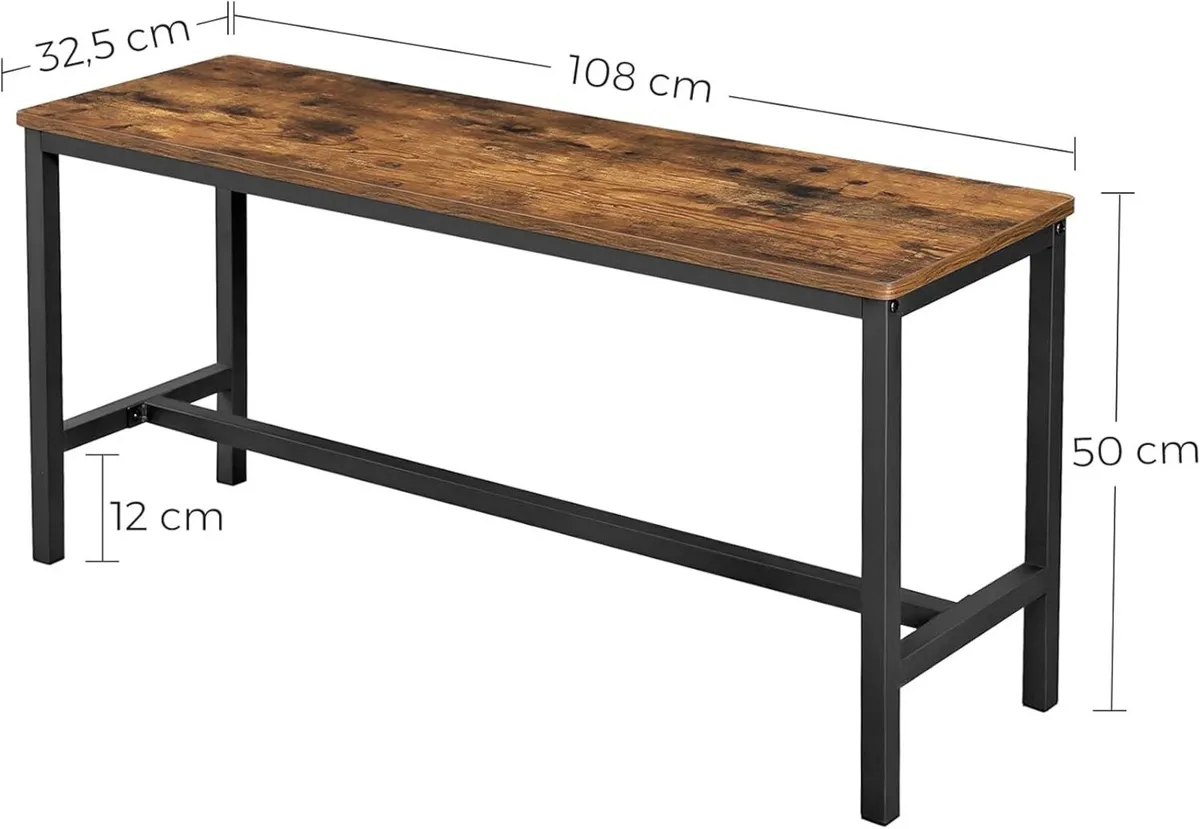 Table Benches Industrial Style (Set of 2) - Image 3