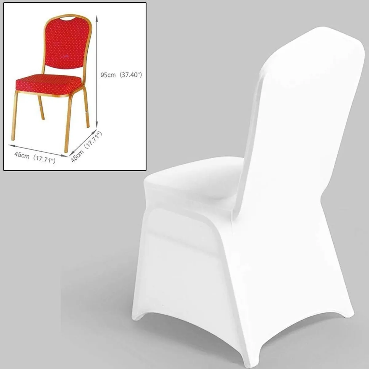 50 Pcs Universal Chair Covers Spandex Lycra - Image 3