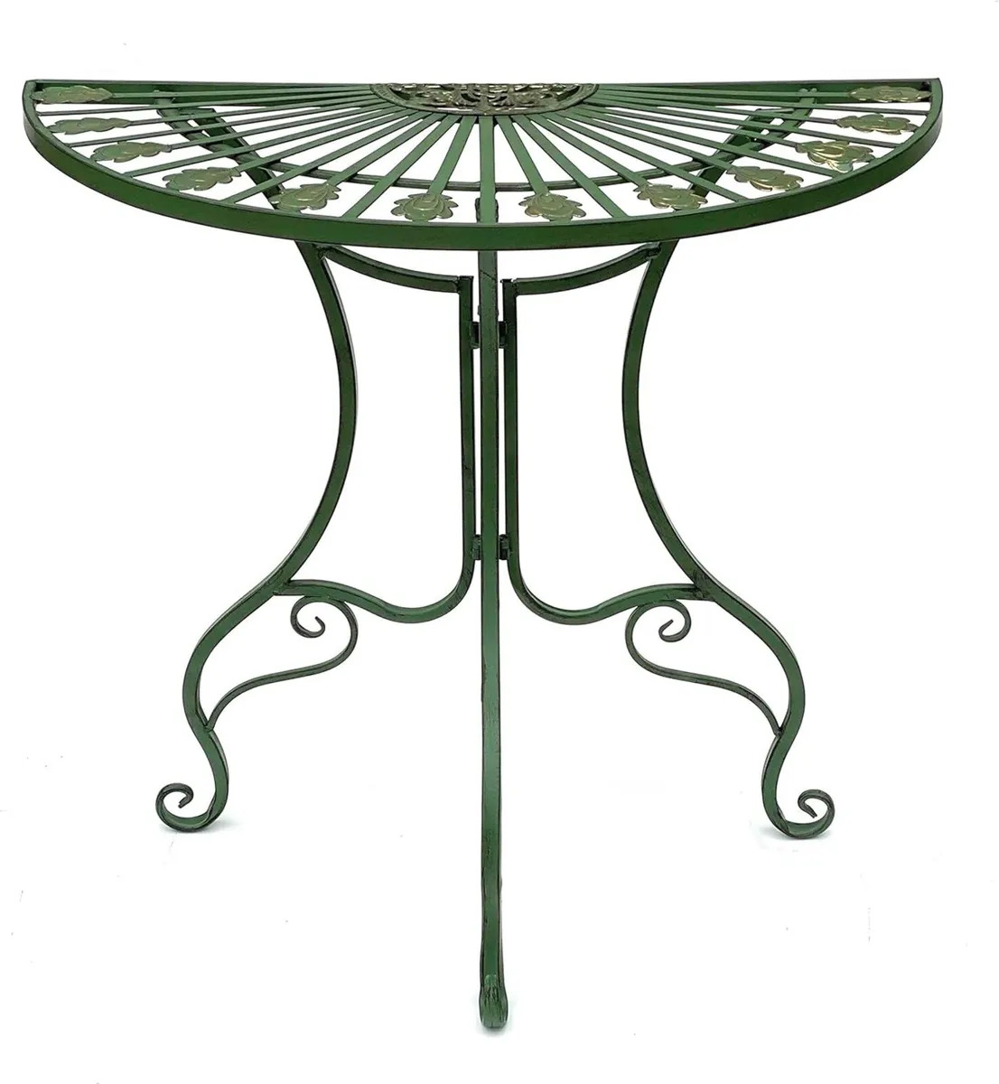 Round Wall Table Metal Side 80CM Antique - Image 3