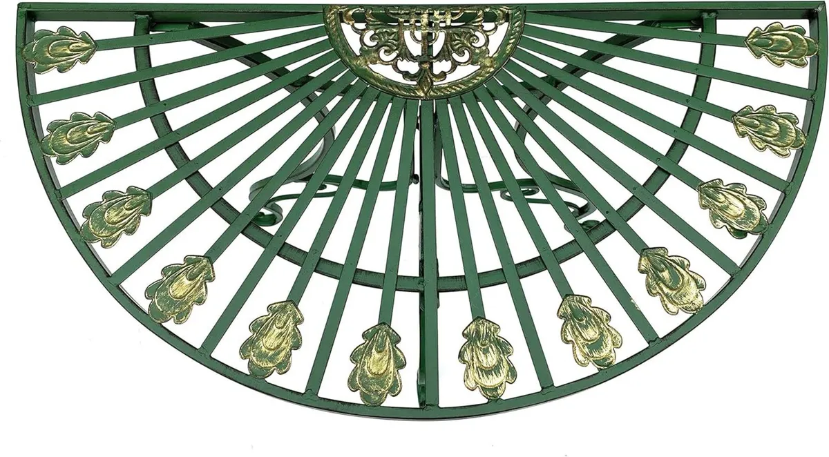 Round Wall Table Metal Side 80CM Antique - Image 4