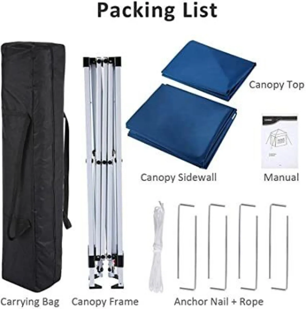 Gazebo 3*3m Flat Tent Waterproof Garden - Image 4