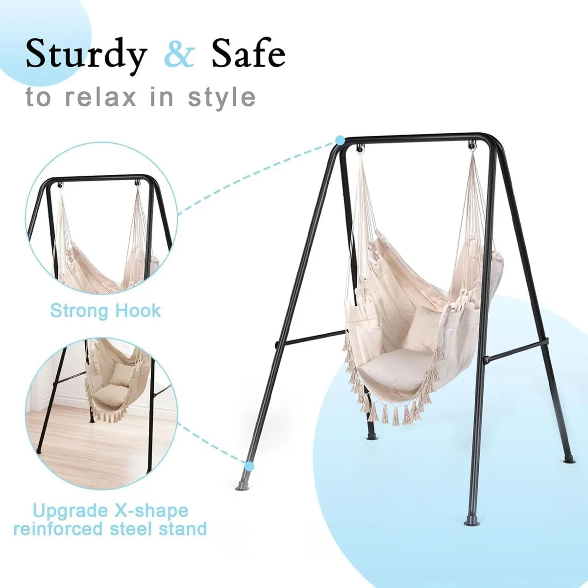 Swing Stand with Hammock Chair - Image 3