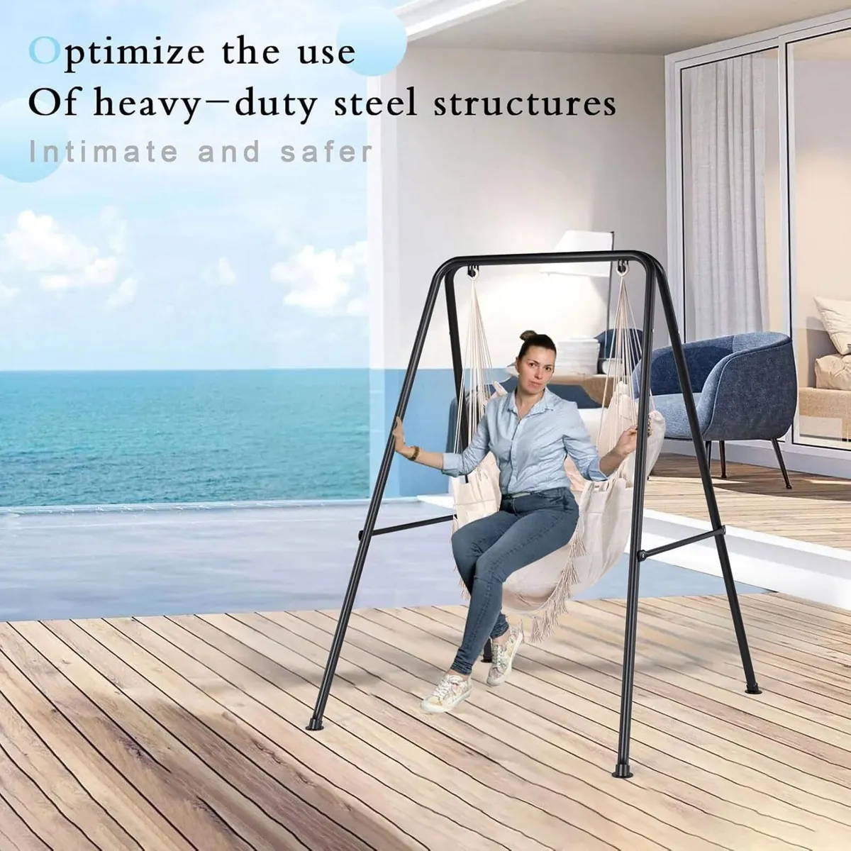 Swing Stand with Hammock Chair - Image 4