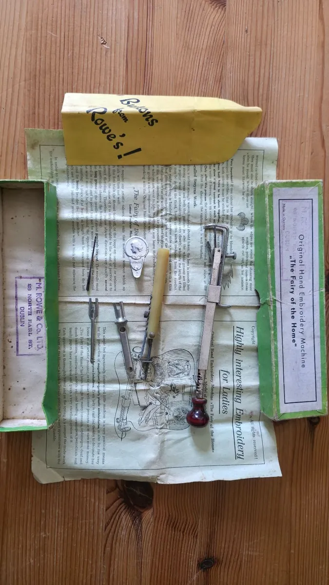 Vintage Hand Embroidered Machine - Image 3