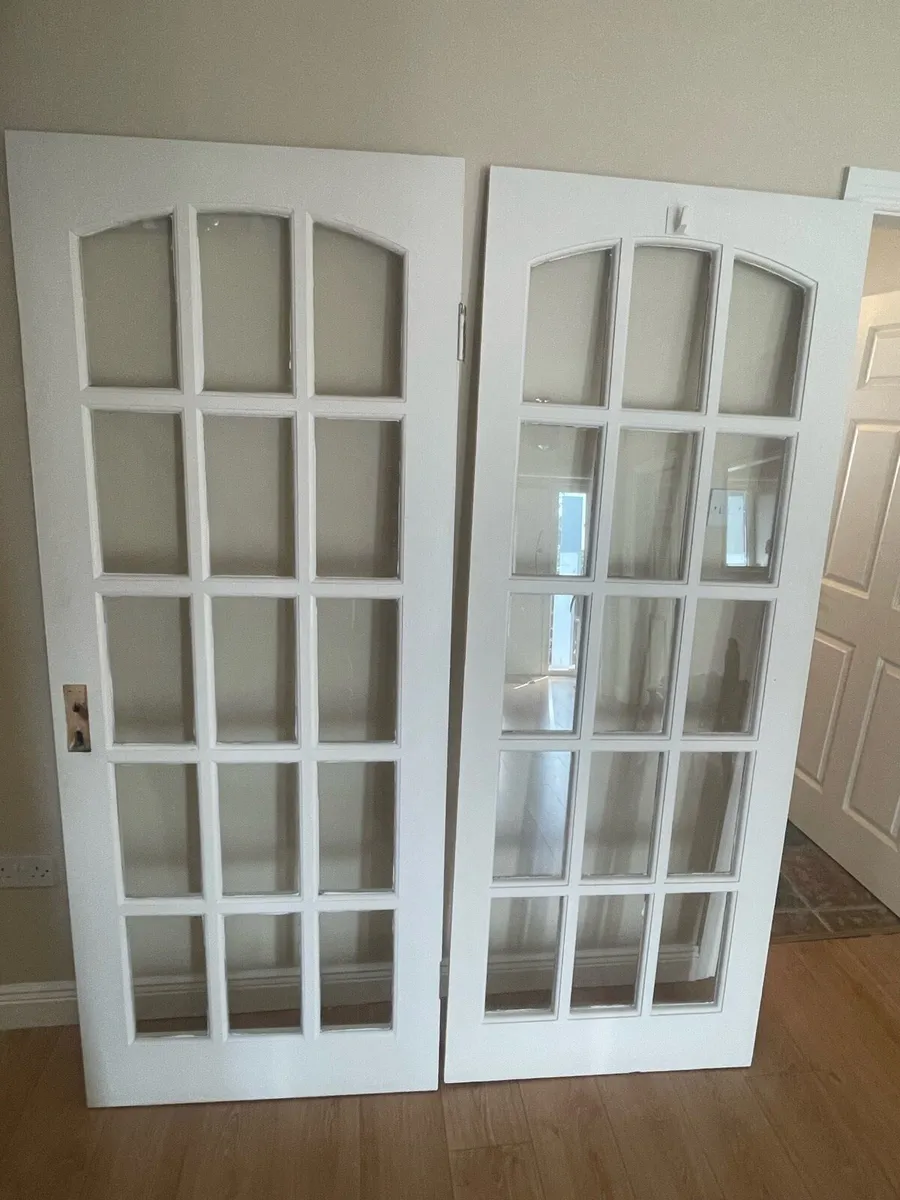 Double glass panel doors - Image 1