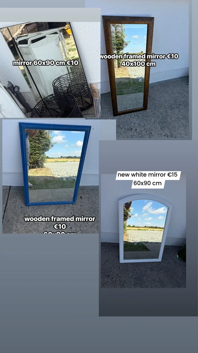 new and used mirrors from €10 EACH - Image 1