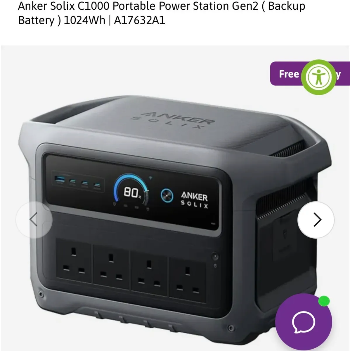 Power bank / SOLIX C1000 Gen2 - Image 1