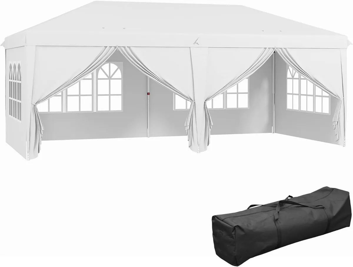 3*6M Garden Tent Waterproof 4 Slide Walls - Image 1