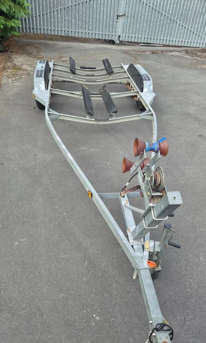Large Galvanised Boat Trailer - Image 2
