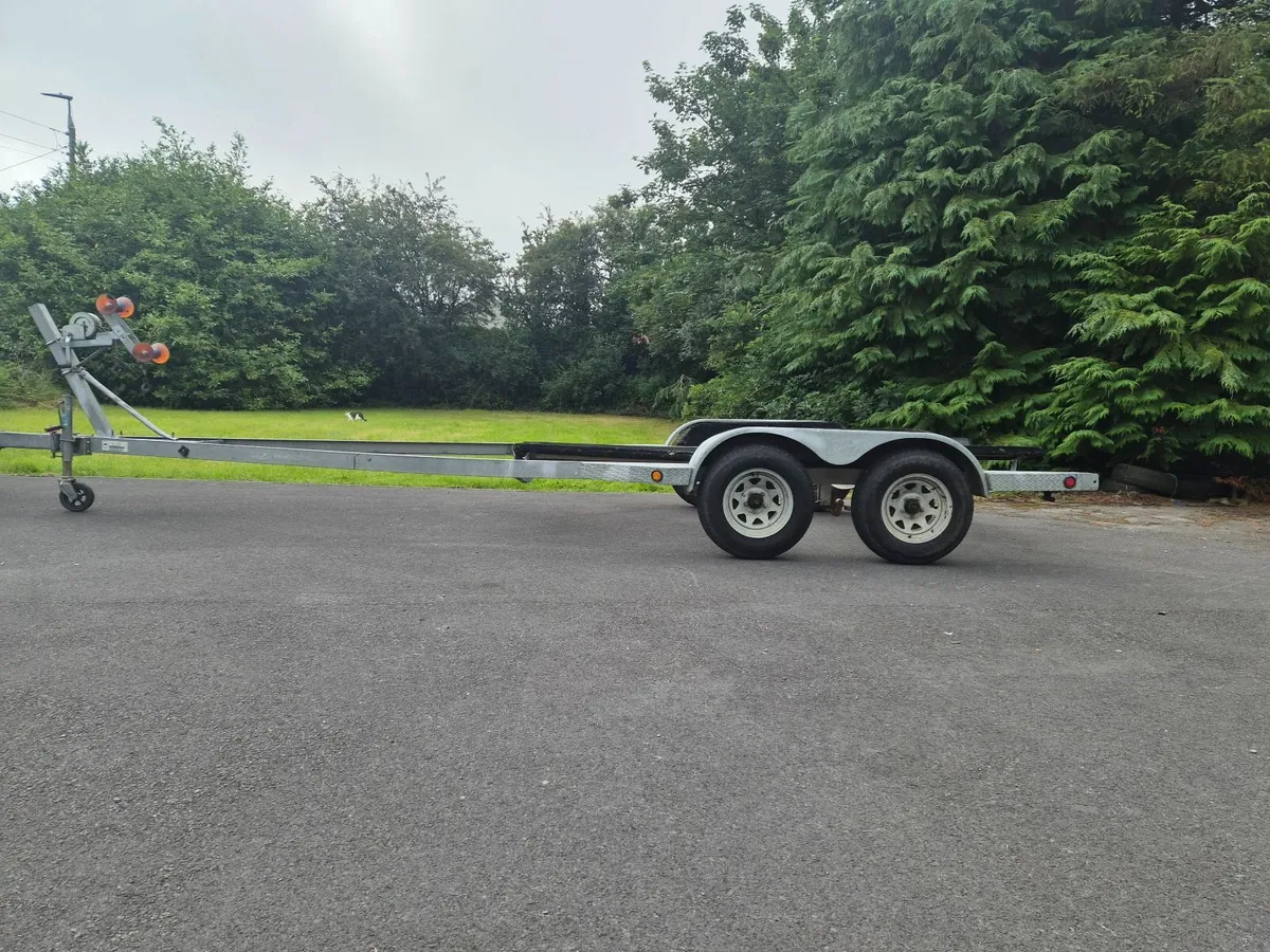 Large Galvanised Boat Trailer - Image 4