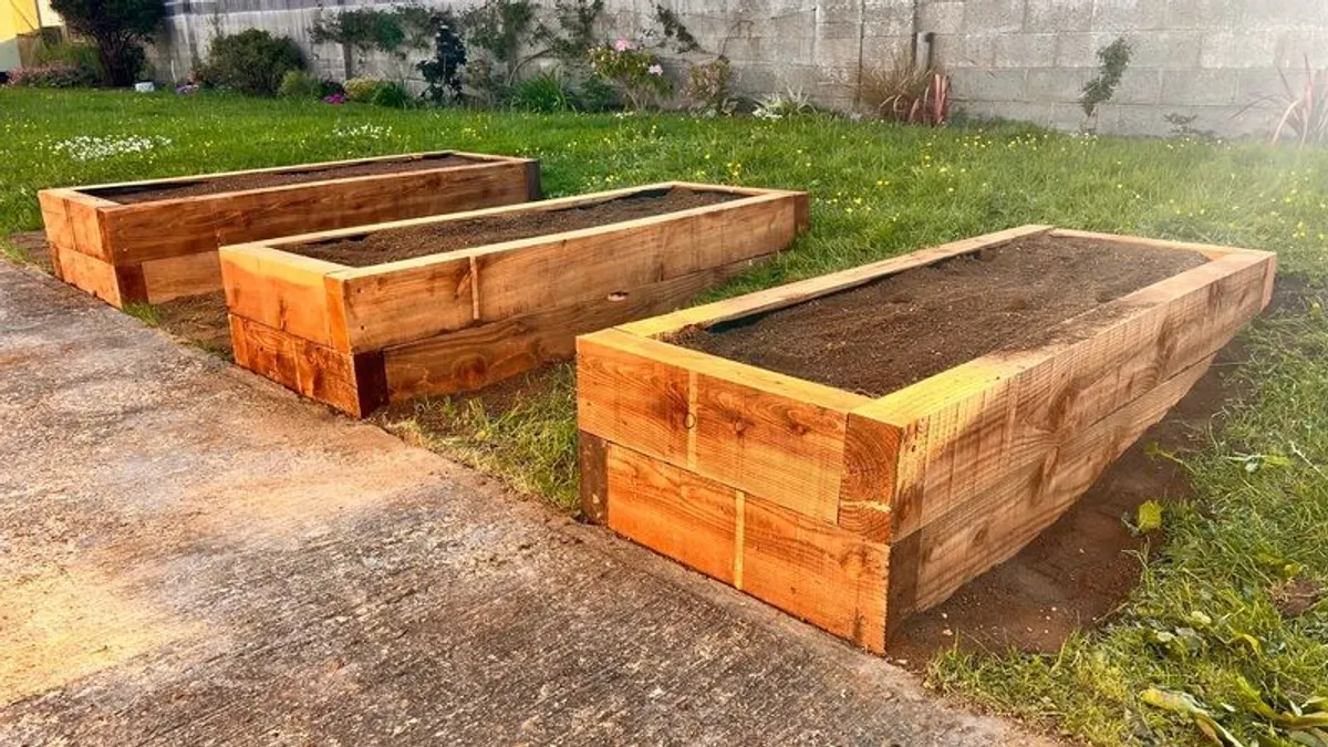 Sleepers Garden Raised Beds / Heavy duty flowers, veggie boxes. Kildare - Image 1