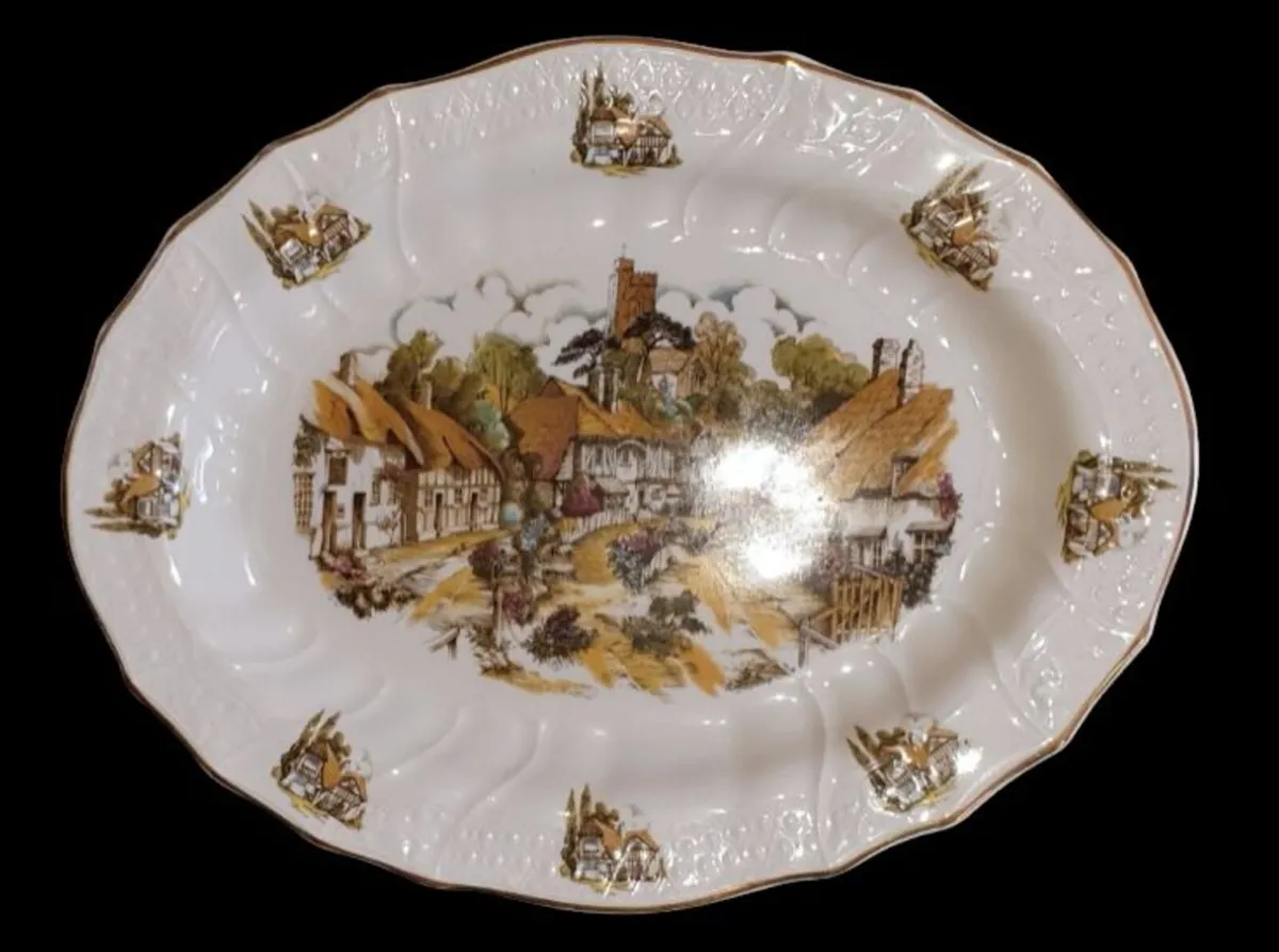 Vintage English Bone China Serving Platter - Image 3