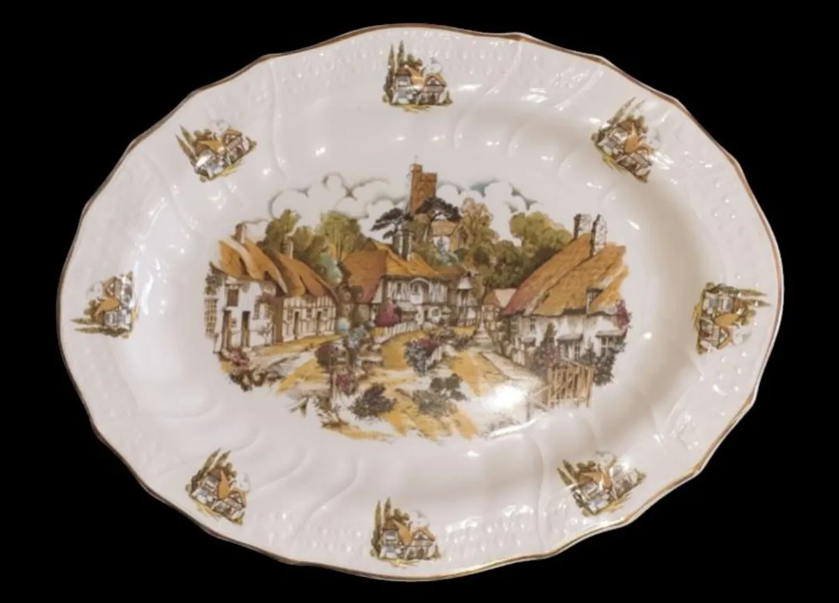 Vintage English Bone China Serving Platter - Image 4