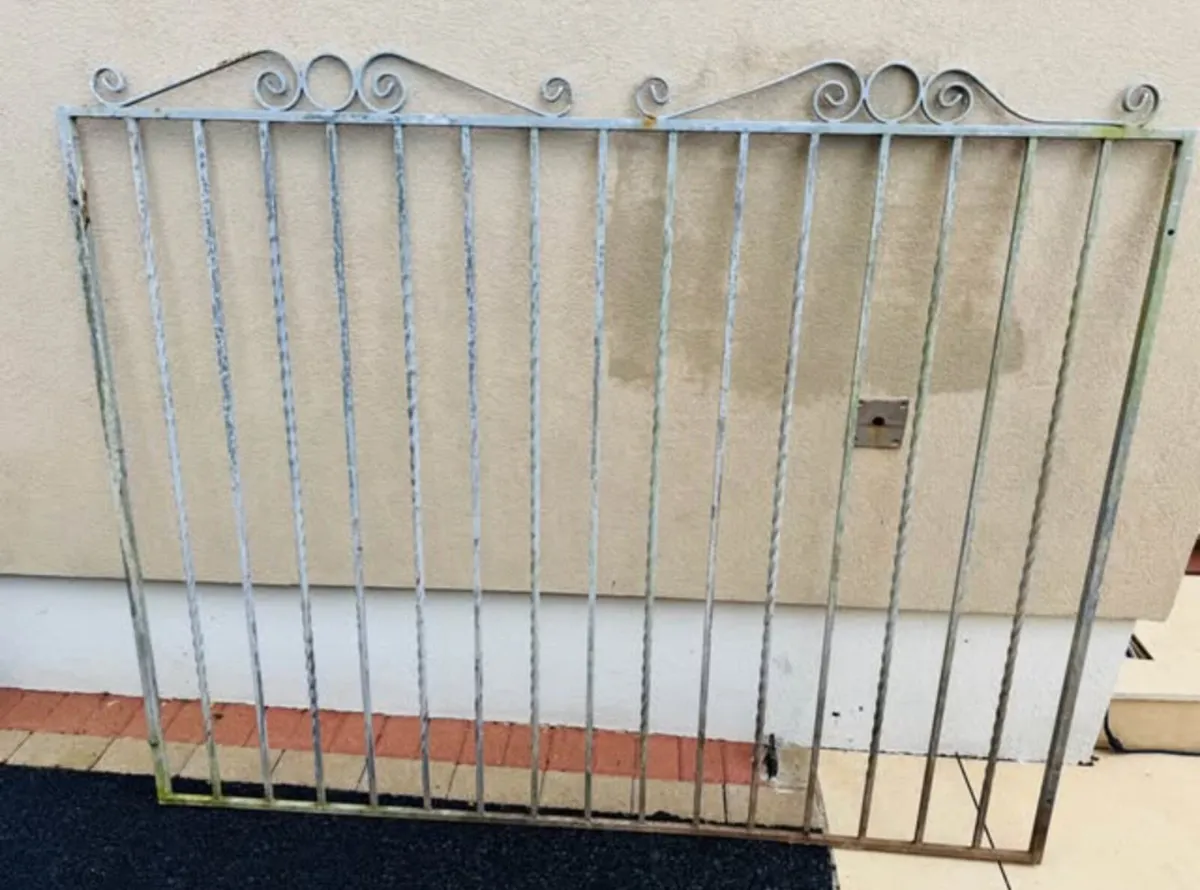 Galvanised Side Gate with brackets - Image 1