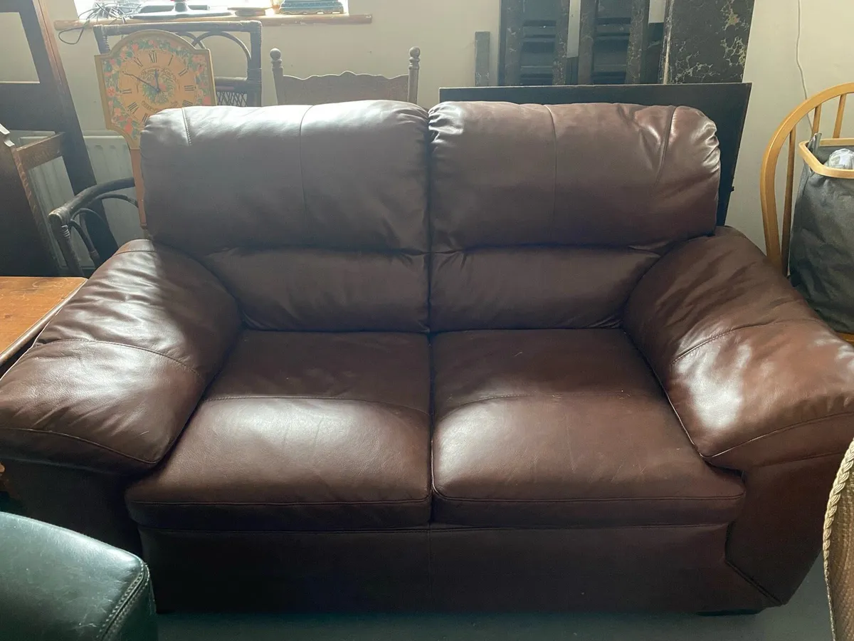 Leather Couch - Image 1
