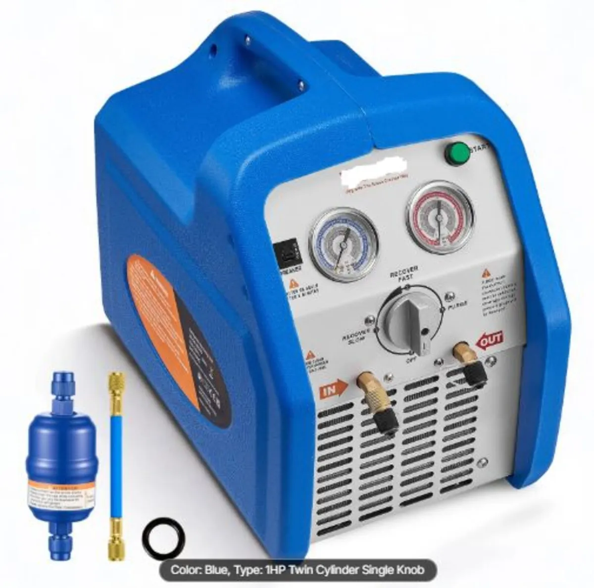 Portable Refrigerant Recovery Machine, 1 HP 220 - Image 1