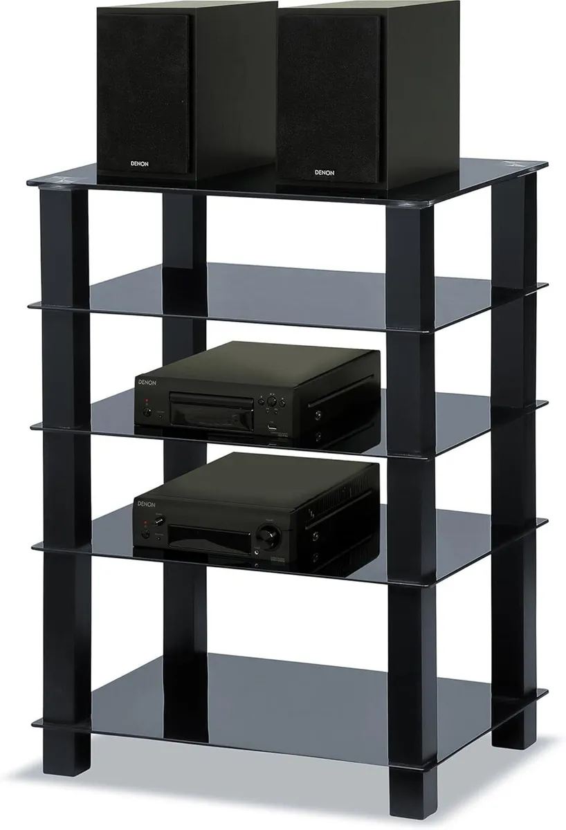 Trinity Gloss 5 Shelf with Legs Flat Screen - Image 4