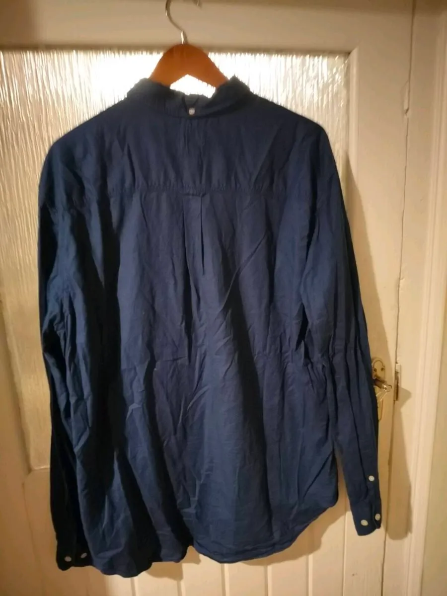 Men's Next Navy long sleeve shirt. Size xl, chest - Image 3