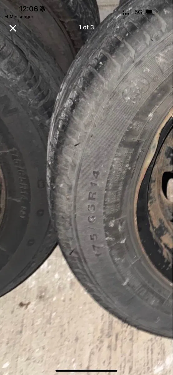 Spare Tyres x4 14inch 175/65 - Image 2