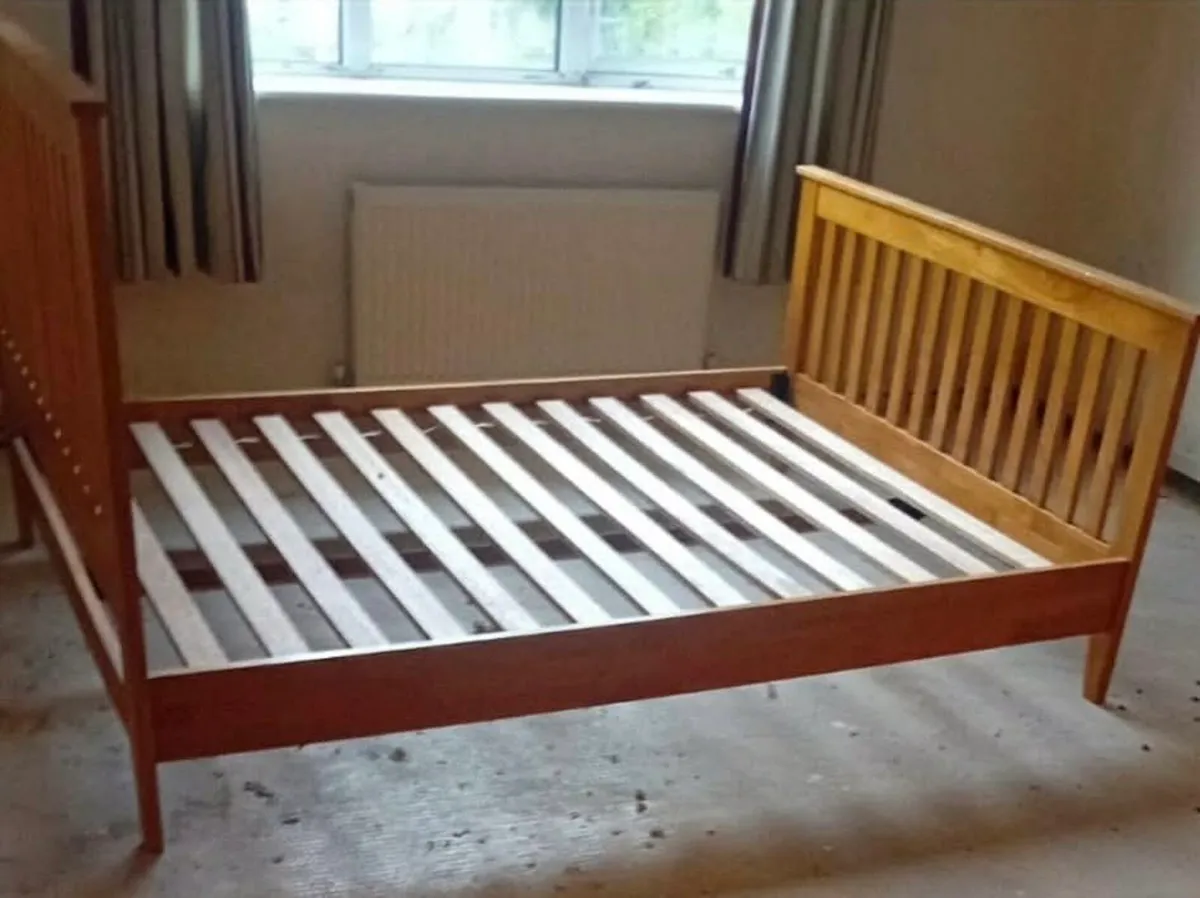 Gorgeous 4Ft 6” Double Wooden Bed Frame - Deliver - Image 1