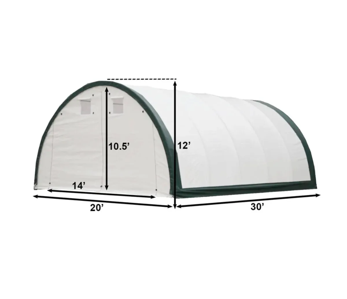 New 20ft Dome Storage Shelter **Online Auction** - Image 2
