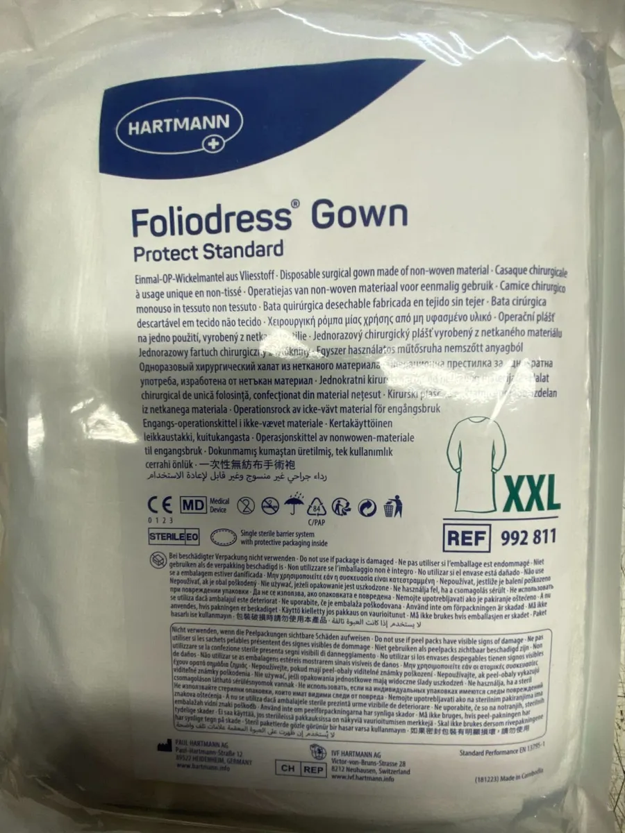 Hartmann Foliodress Surgical Gowns - Image 1