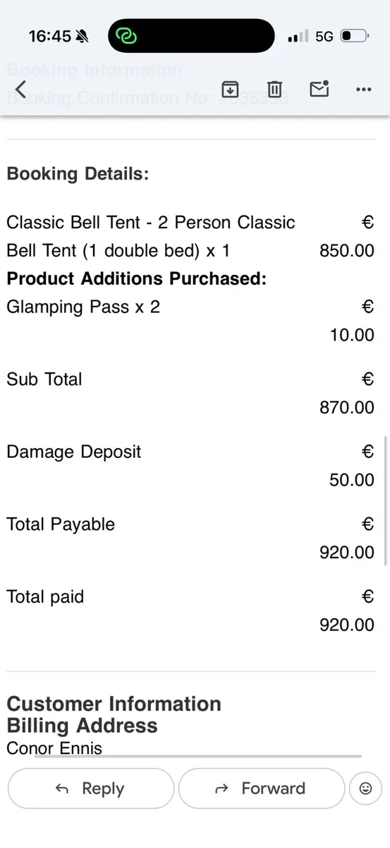 2 boutique glamping tickets - Image 1