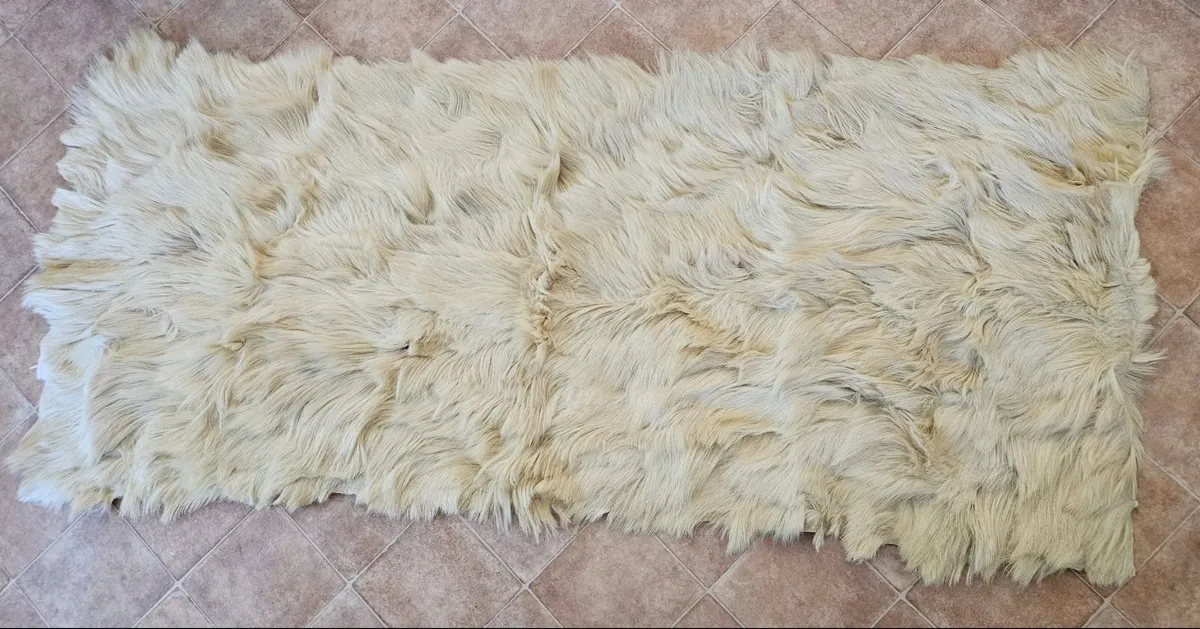 Goat skin rug