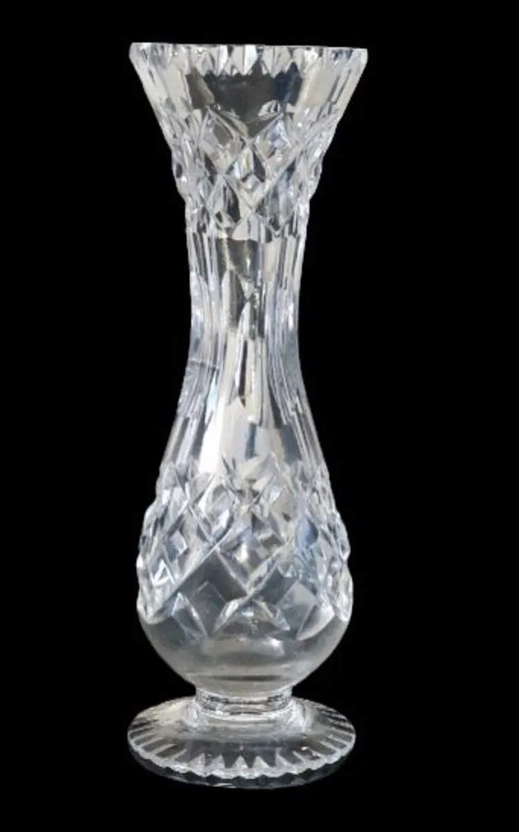 Pristine Harrods 6.5" Lead Crystal Bud Vase - Image 1