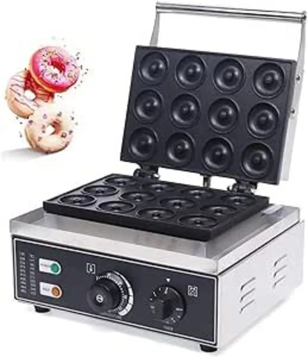 Commercial Electric t Waffle Donut Pancakes Maker - Image 2