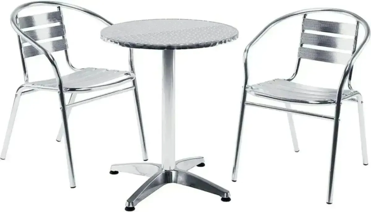 Round Bistro Table Metal Dining Table for Cafe - Image 3