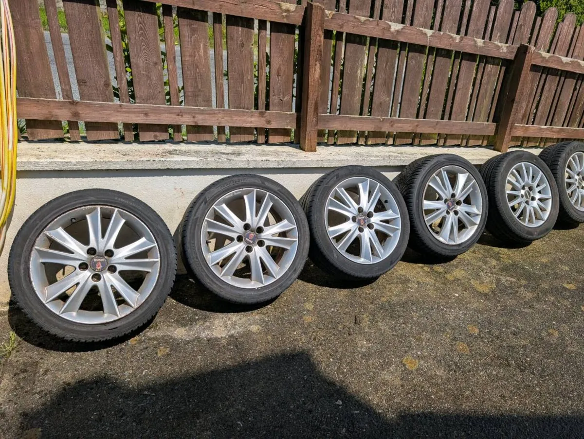 Saab Alloy wheels. 17 & 16 inch - Image 2
