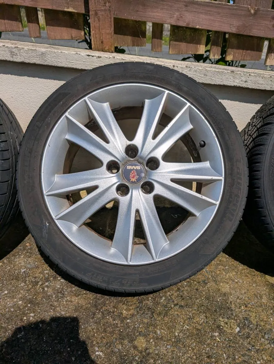 Saab Alloy wheels. 17 & 16 inch - Image 1