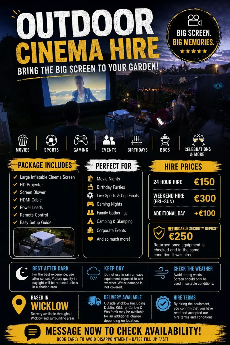Outdoor cinema hire - Image 1