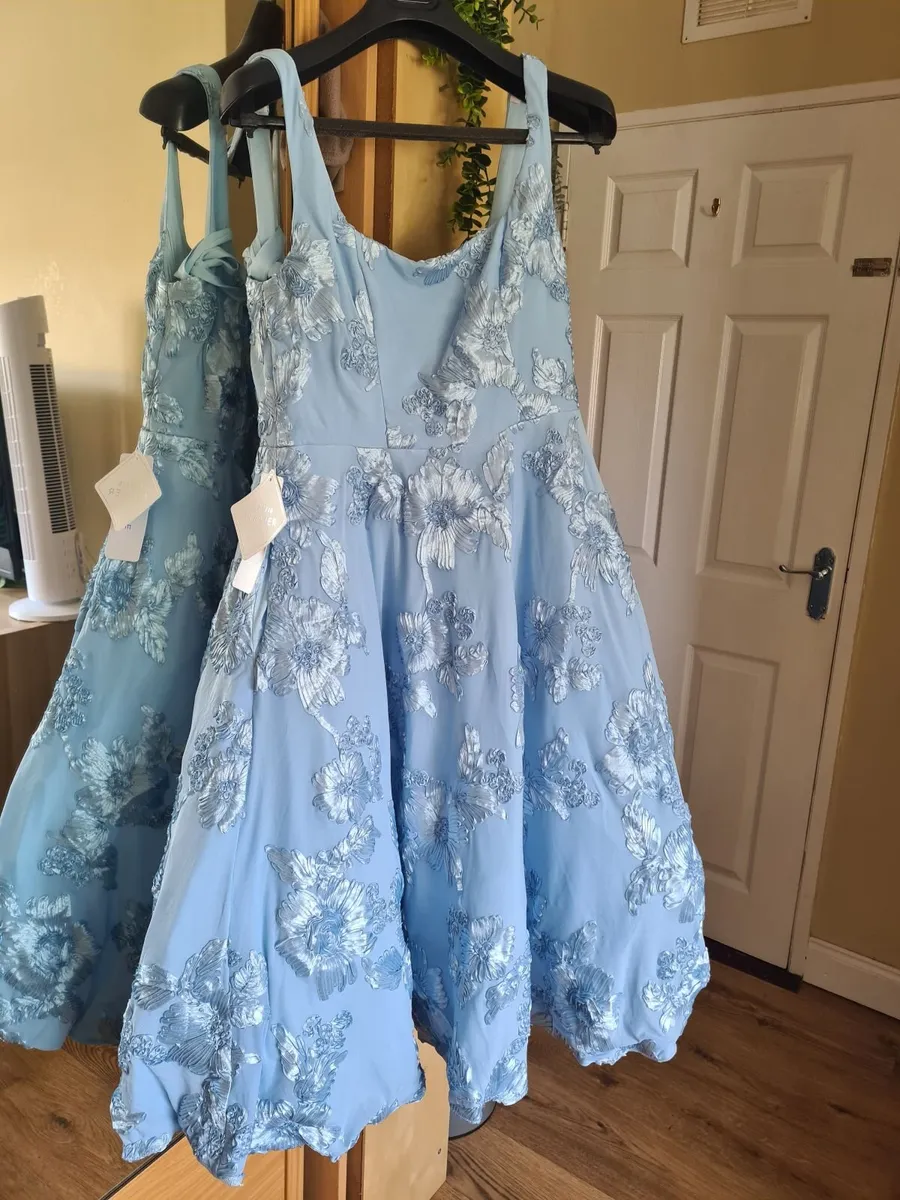 Sky blue formal dress - Image 1