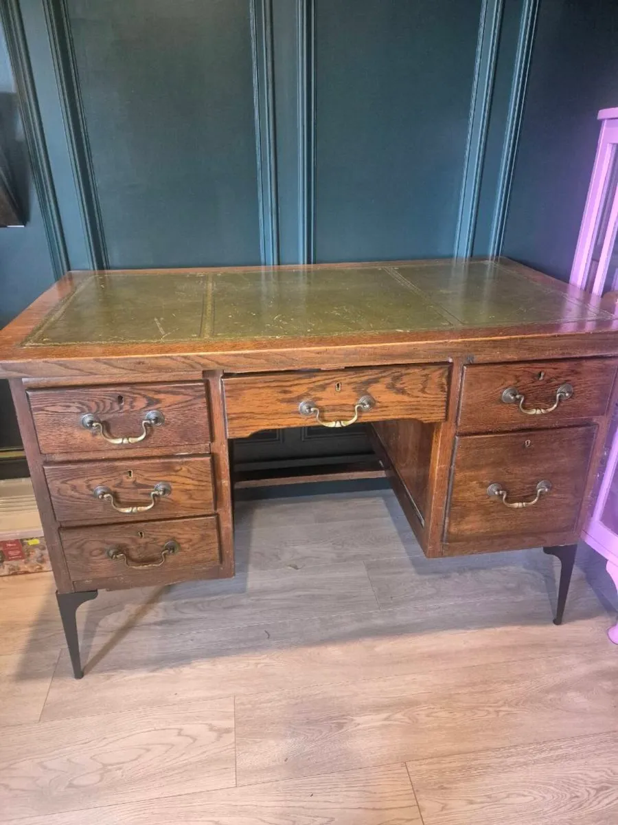 Antique Office Desk - Image 1